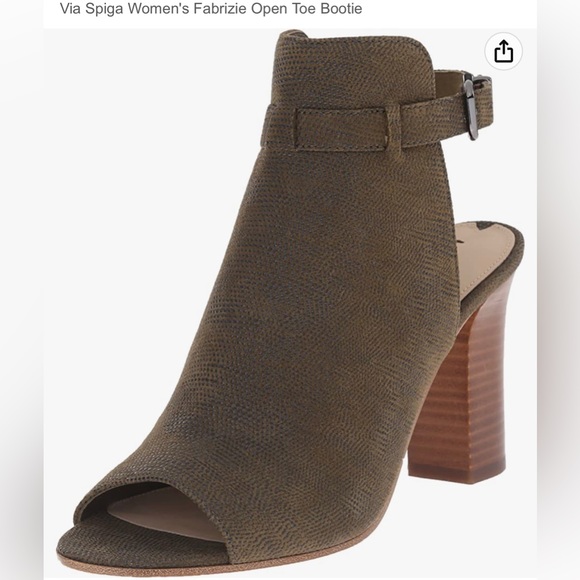 Via Spiga Fabrizie Olive open toe bootie - Picture 6 of 6
